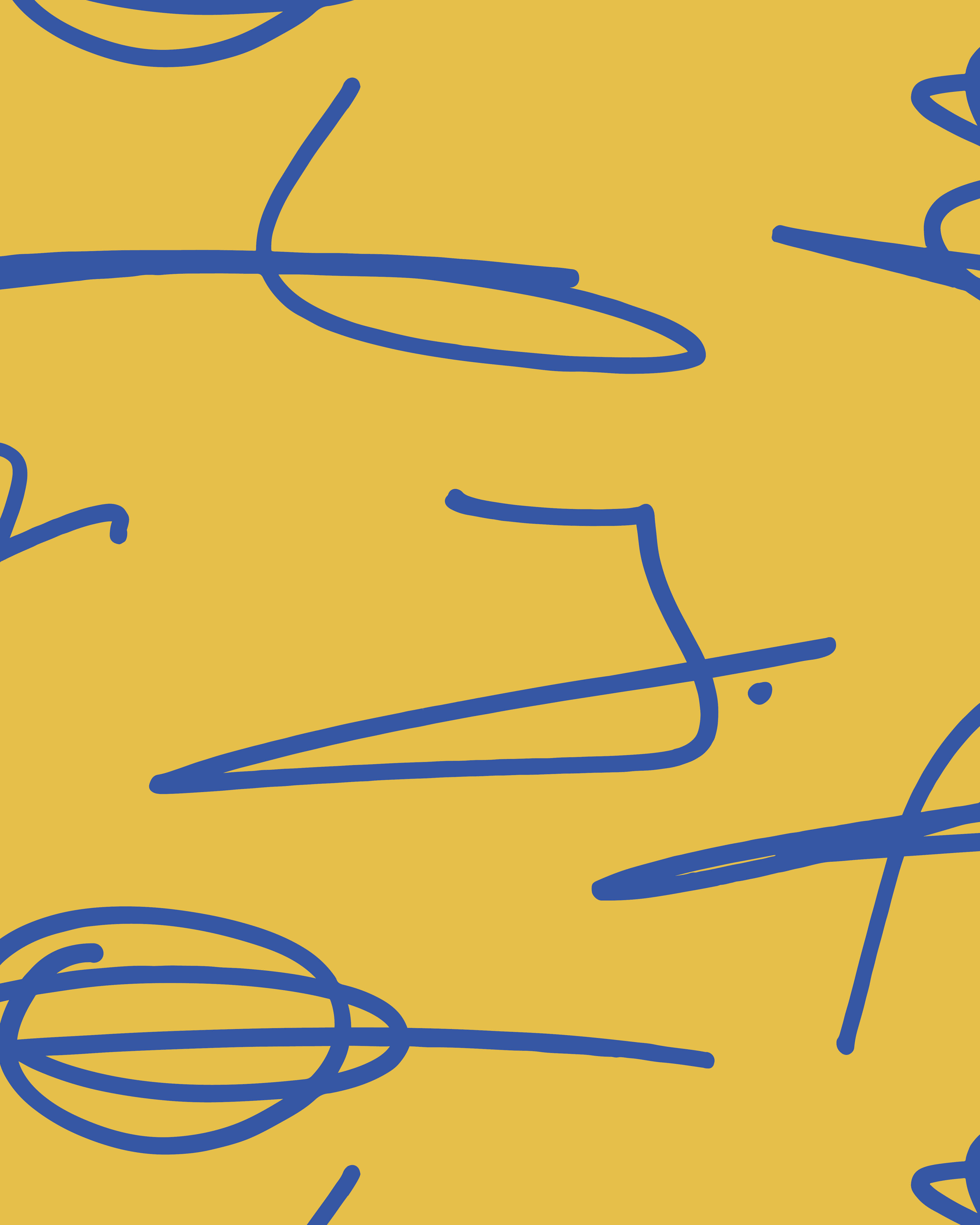 verzameling van blauwe parafen op een gele achtergrond